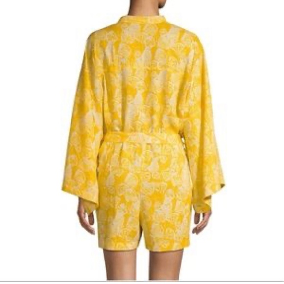 Free People intimate The Only Rober Romper Yellow Seashell Size Small NWT - Picture 3 of 6